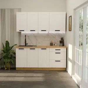 Virtuvė Luna White/Artisan 180 cm be stalviršio paveikslėlis