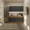 Virtuvė Vigo Dark 180cm be stalviršio paveikslėlis